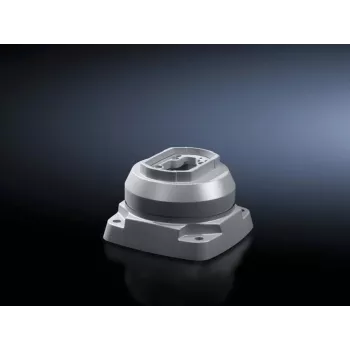 Rittal CP 120 Aufsatzgelenk, vertikale Kabelführung, lichtgrau (RAL 7035), IP54, 300° Drehung, Aluminium-Druckguss, 6212.720