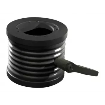 Rittal CP Neigungsadapter ±45° für Tragarmanschluss Ø 130 mm, Aluminium-Druckguss, Graphitgrau RAL 7024 6206.420
