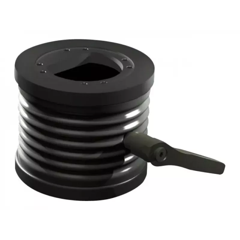 Rittal CP Neigungsadapter ±45° für Tragarmanschluss Ø 130 mm, Aluminium-Druckguss, Graphitgrau RAL 7024 6206.420