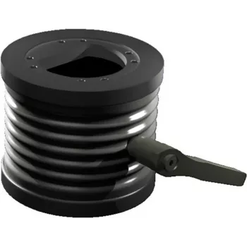Rittal CP Neigungsadapter ±45° für Tragarmanschluss Ø 130 mm, Aluminium-Druckguss, Graphitgrau RAL 7024 6206.420