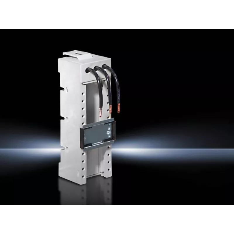 Rittal SV 9627.000 Sammelschienenhalter, 3-polig, Polyamid, Weiß, für RiLine60, 690V AC, 1600A, Snap-on-Montage, 1 Stück