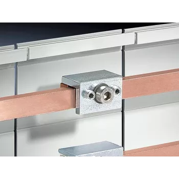 Rittal SV Stromschienen-Einzelverbinder 9350.075 (3er-Pack) für flache Kupferstromschienen, 1600 A, 1000 V, Schwarz