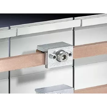 Rittal SV Stromschienen-Einzelverbinder 9350.075 (3er-Pack) für flache Kupferstromschienen, 1600 A, 1000 V, Schwarz