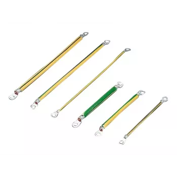 Rittal SZ Erdungsband, 6 mm², 200 mm, M6 Ringkabelschuhe, 10er-Pack 2569.000