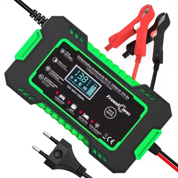 RJ TIANYE FreedConn RJ-C 120501A 12V 6A Intelligentes Automatisches Batterieladegerät für Blei-Säure AGM GEL EFB mit LCD-Anzeige