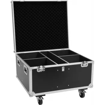 Roadinger Flightcase für 4x THA-100F MK3 mit Rollen Schwarz 885x780x620 mm 100 kg