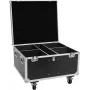 Roadinger Flightcase für 4x THA-100F MK3 mit Rollen Schwarz 885x780x620 mm 100 kg