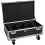 ROADINGER Flightcase für 6x Futurelight AKKU UP-4 QCL Spot QuickDMX MK2 mit Ladefunktion und Rollen 31005255