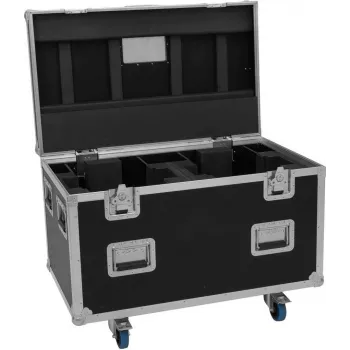 ROADINGER Flightcase Highline 2x DMH-380 mit Rollen Schwarz 100 kg Belastung 100x60x73 cm
