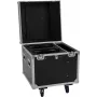 ROADINGER Flightcase PRO 2x IP TMH-W285 mit Rollen Schwarz 100kg Traglast