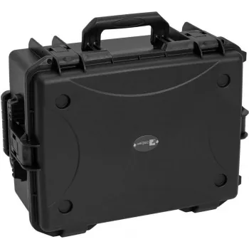ROADINGER Kunststoffkoffer für 8x AKKU Flat Light mit Trolley 55x42x26cm Schwarz