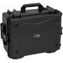 ROADINGER Kunststoffkoffer für 8x AKKU Flat Light mit Trolley 55x42x26cm Schwarz