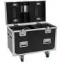 ROADINGER PRO Serie Flightcase für 2x Futurelight DMH-190 Moving Heads mit Rollen, Schwarz, 90x48x73 cm