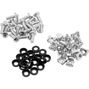 ROADINGER Rack-Schraubenset 20x M6 x 15 mm für 19-Zoll-Rack-Montage