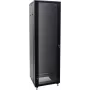 ROADINGER SSC-40 Stahlschrank mit Glastür 40U 60x60x197cm 200kg Traglast