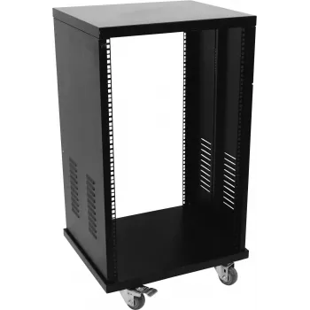 ROADINGER Stahl-Rack SR-19, 24U, 19 Zoll, Schwarz, Flat-Pack, 50 kg Traglast 30103198