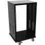 ROADINGER Stahl-Rack SR-19, 24U, 19 Zoll, Schwarz, Flat-Pack, 50 kg Traglast 30103198