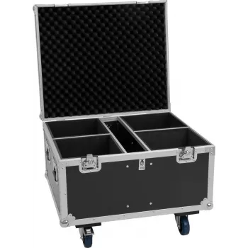 ROADINGER UG-1 Universal-Equipment-Case mit Rollen, 75 x 64,5 x 57 cm, 100 kg Traglast, Schwarz/Silber