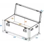 ROADINGER Universal Tour Case 120 cm mit Rollen Professional 30126413