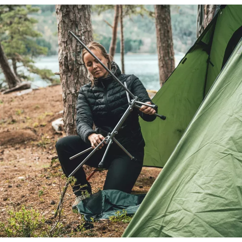 ROBENS Pilgrim Falt-Campingstuhl 120 kg Schwarz/Grau