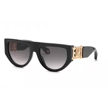 Roberto Cavalli Damen SRC040S54700Y Schmetterling Sonnenbrille, Havana Rahmen, Braun Gradient Gläser, 54mm