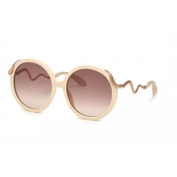 Roberto Cavalli Damen-Sonnenbrille SRC004M599X7Y Havana Braun Gradient 59mm