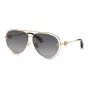 Roberto Cavalli Damen-Sonnenbrille SRC032M610300 - Oversized eckiger schwarzer Rahmen, grauverlaufende Gläser, 61 mm