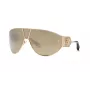 Roberto Cavalli Damen-Sonnenbrille SRC093-76300G 76mm Gradient Grau Gläser Schwarzes Gestell