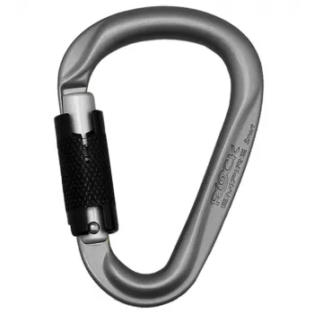 Rock Empire HMS Smart 2T Automatic Twist-Lock Karabiner - Grau/Silber