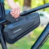 ROCKBROS 1,5L Fahrrad-Oberrohrtasche wasserdichte Hartschalen-Rahmentasche mit reflektierendem Logo