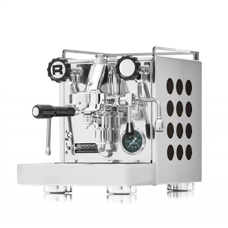 Rocket Appartamento 2.0 Classic Espressomaschine mit Portafilter Edelstahl Schwarz