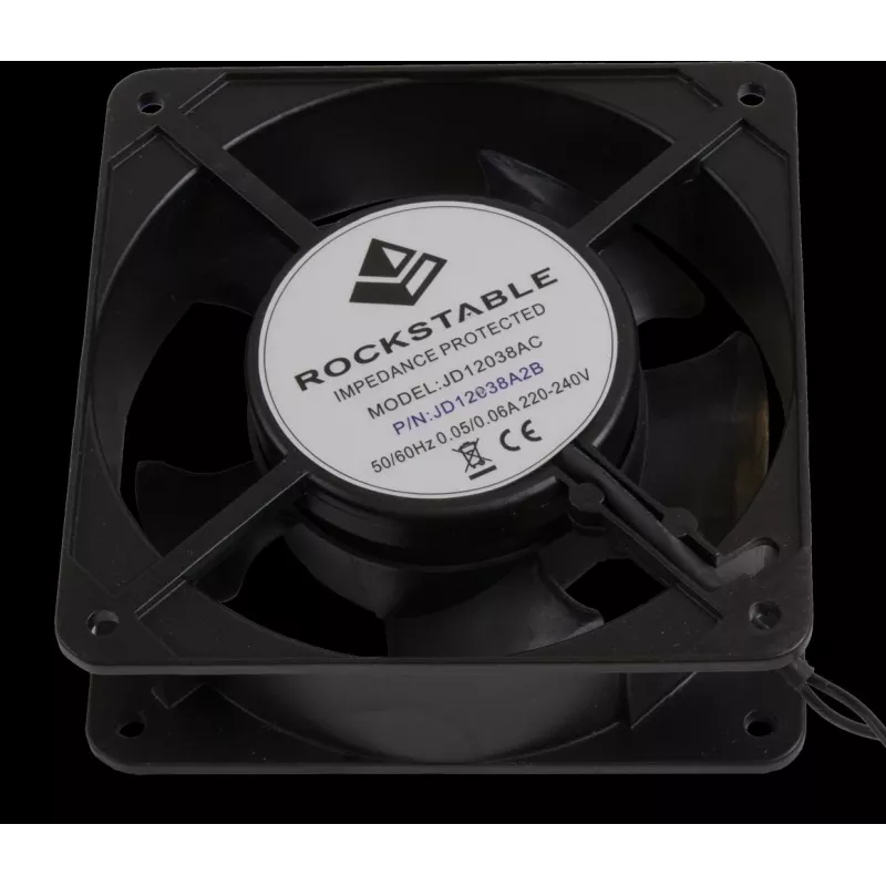 Rockstable 120mm Lüfter - Gehäuselüfter - 112 m³/h - Schwarz - 1 Stück - 610 g (RS19-FT1212)