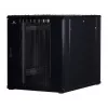 Rockstable 18U 19-Zoll Server-Rack-Schrank mit Mesh-Fronttür - freistehend - 800 kg Tragfähigkeit - Schlüsselschloss - Kabelmanagement-Schienen - verstellbare Füße (RS19-8018PP)