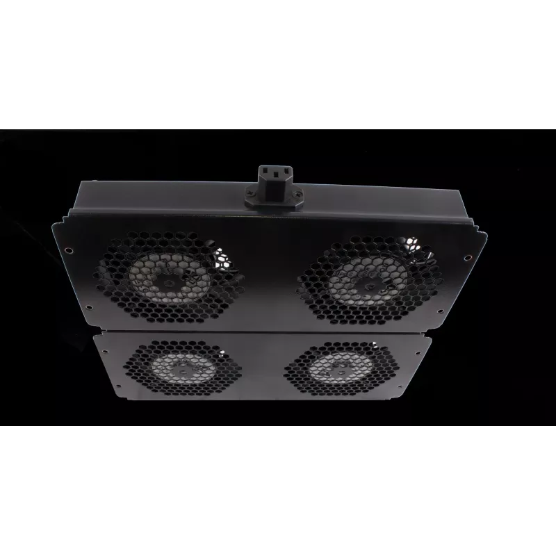 Rockstable 19 inch Kühlelement - Lüftereinschub - Einbaulüfter - Stahl - Schwarz - 1 Stück - 2,92 kg (RS19-FT68)