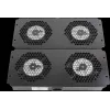Rockstable 19 inch Kühlelement - Lüftereinschub - Einbaulüfter - Stahl - Schwarz - 1 Stück - 2,92 kg (RS19-FT68)