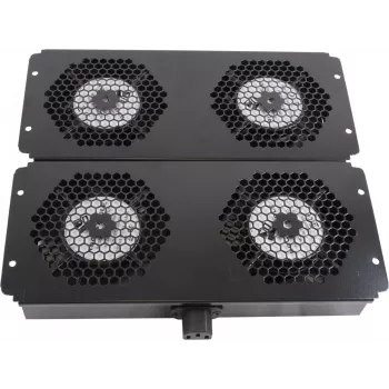Rockstable 19 inch Kühlelement - Lüftereinschub - Einbaulüfter - Stahl - Schwarz - 1 Stück - 2,92 kg (RS19-FT68)