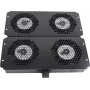 Rockstable 19 inch Kühlelement - Lüftereinschub - Einbaulüfter - Stahl - Schwarz - 1 Stück - 2,92 kg (RS19-FT68)