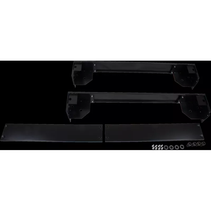 Rockstable 19 Zoll Rollplatte - Schwarz - SPCC-Stahl - 800x800 mm - RS19-PH8810