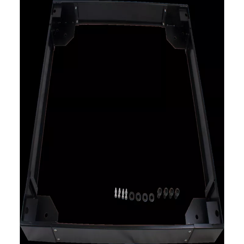 Rockstable 19 Zoll Rollplatte - Schwarz - SPCC-Stahl - 800x800 mm - RS19-PH8810