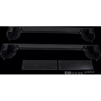 Rockstable 19 Zoll Rollplatte - Rollenplattform - Schwarz - SPCC-Stahl - 600 mm x 1000 mm