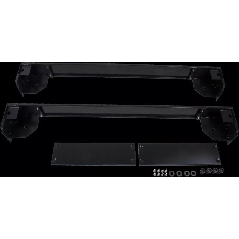 Rockstable 19 Zoll Rollplatte - Rollenplattform - Schwarz - SPCC-Stahl - 600 mm x 1000 mm