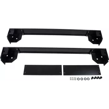 Rockstable 19 Zoll Rollplatte - Rollenplattform - Schwarz - SPCC-Stahl - 600 mm x 1000 mm