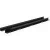 Rockstable 19 L-Support Rails für 1200 mm Tiefe - Rack-Schienenset - Schwarz - Stahl - 48,3 cm (19 Zoll) - 35 mm - 950 mm