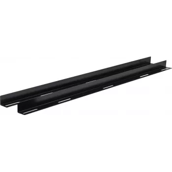Rockstable 19 L-Support Rails für 1200 mm Tiefe - Rack-Schienenset - Schwarz - Stahl - 48,3 cm (19 Zoll) - 35 mm - 950 mm