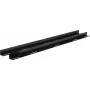 Rockstable 19 L-Support Rails für 1200 mm Tiefe - Rack-Schienenset - Schwarz - Stahl - 48,3 cm (19 Zoll) - 35 mm - 950 mm