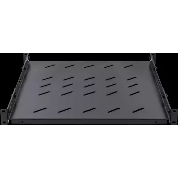 Rockstable 1U 19 Zoll Heavy Duty Rack-Einlegeboden - 100 kg Traglast, SPCC-Stahl, Schwarz (RS19-SFH78)