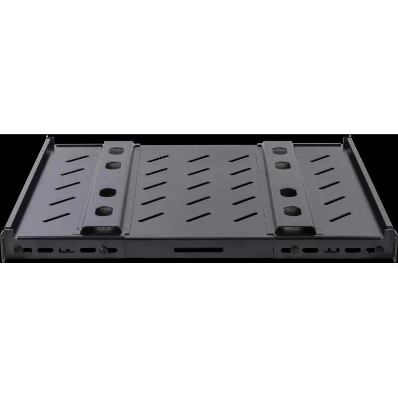 Rockstable 1U 19 Zoll Heavy Duty Rack-Einlegeboden - 100 kg Traglast, SPCC-Stahl, Schwarz (RS19-SFH78)