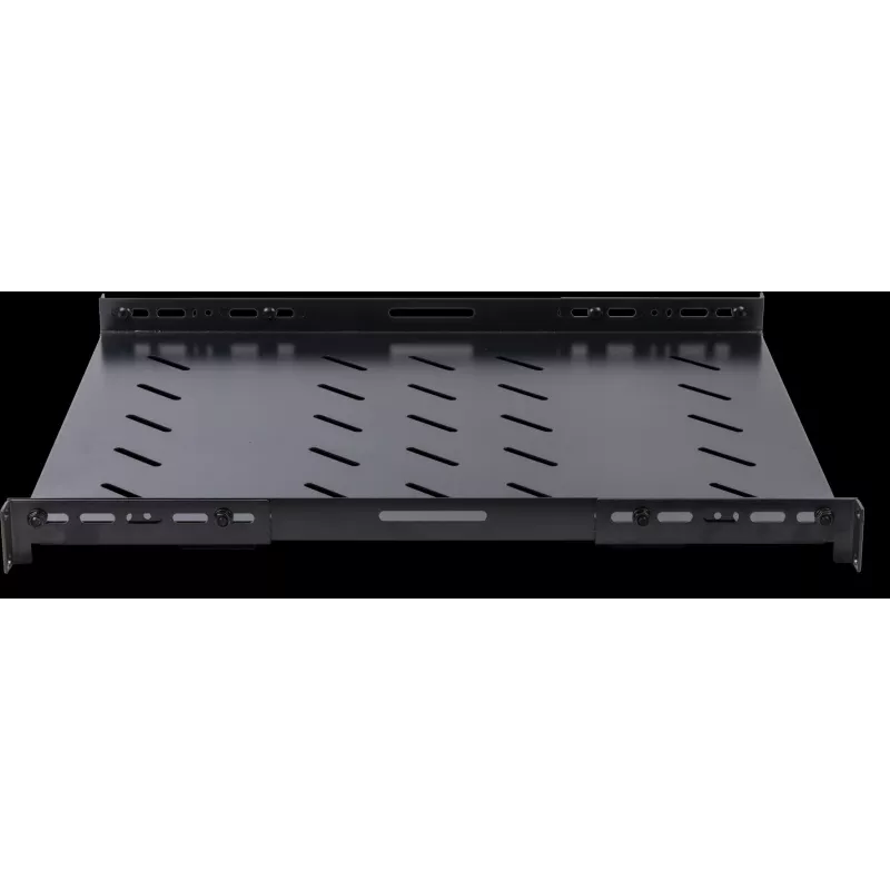 Rockstable 1U 19 Zoll Heavy Duty Rack-Einlegeboden - 100 kg Traglast, SPCC-Stahl, Schwarz (RS19-SFH78)