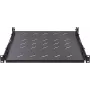 Rockstable 1U 19 Zoll Heavy Duty Rack-Einlegeboden - 100 kg Traglast, SPCC-Stahl, Schwarz (RS19-SFH78)