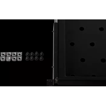 Rockstable 1U 19 Zoll ausziehbare Rackablage - Schiebeablage - SPCC-Stahl - Schwarz - 25 kg Tragfähigkeit (RS19-UH69)